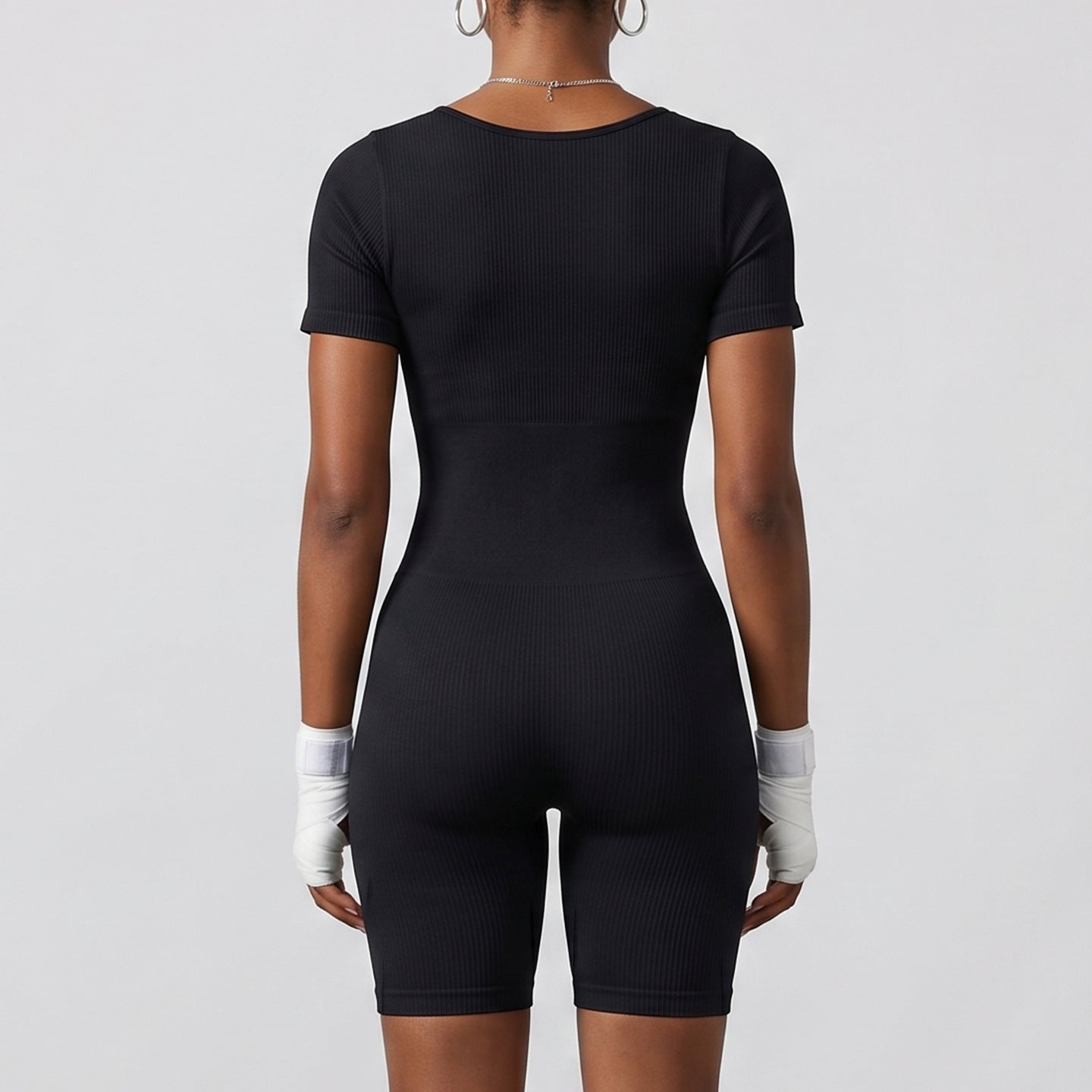 Yoga-Playsuit im Shorts-Stil