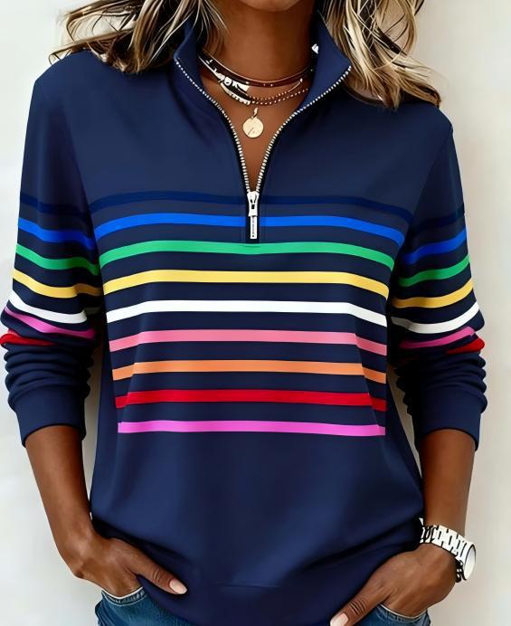 Freizeit Hoodie mit halbem Reissverschluss