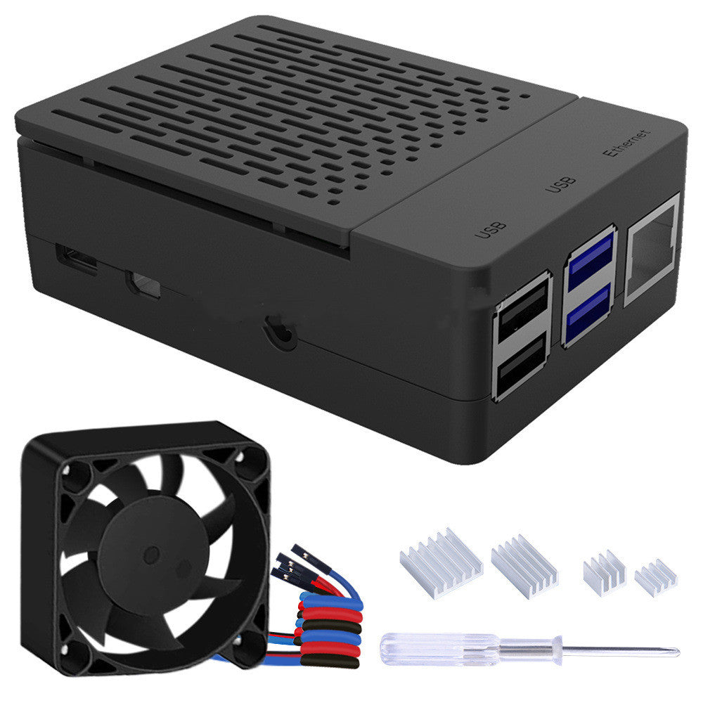 Schutzgehäuse für Raspberry Pi 4 mit Lüfter