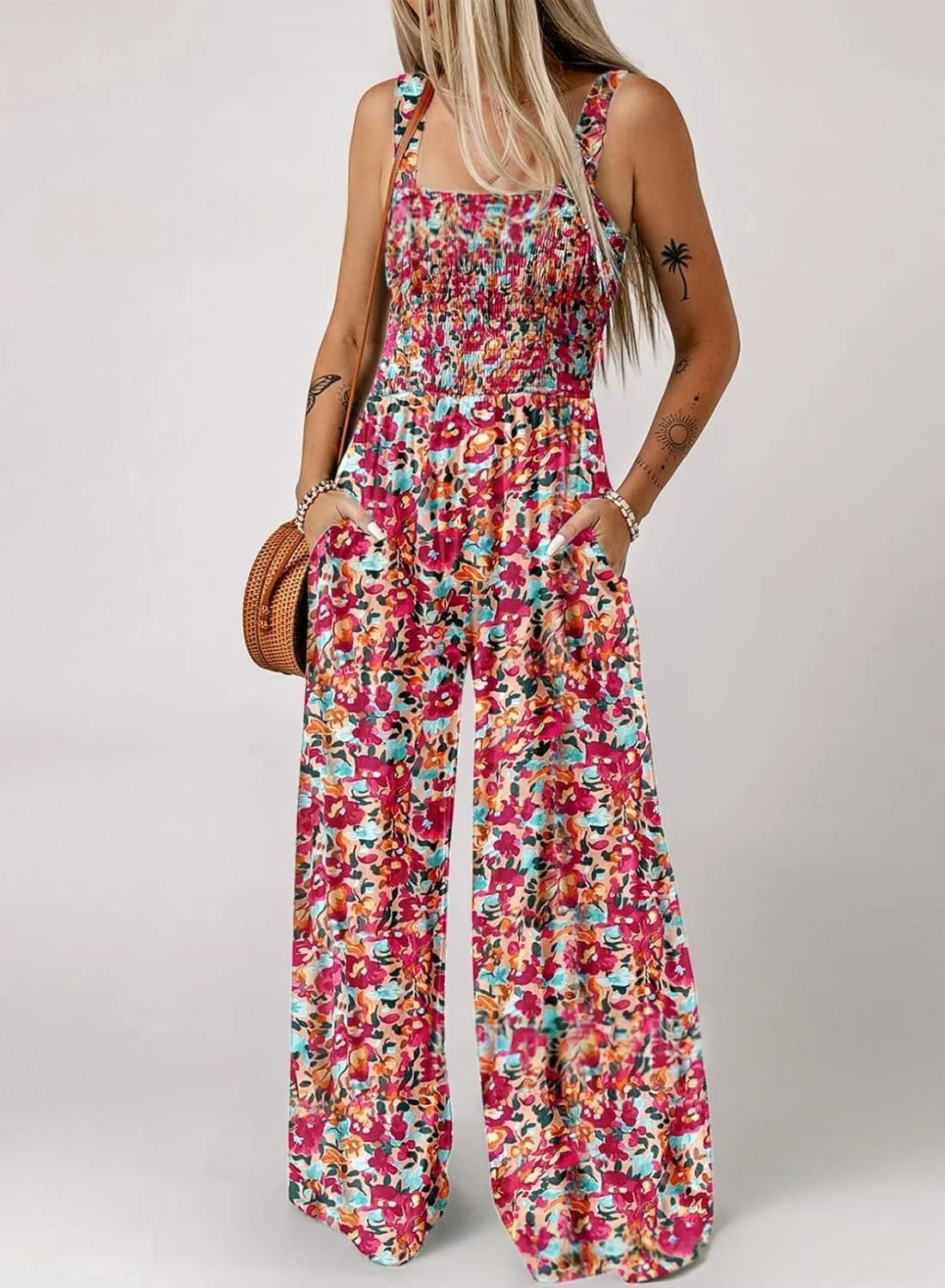 Bohemian Jumpsuit mit Print