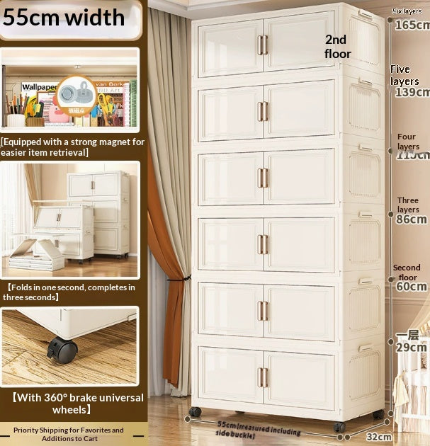 Mehrschichtiger Aufbewahrungs-Schrank