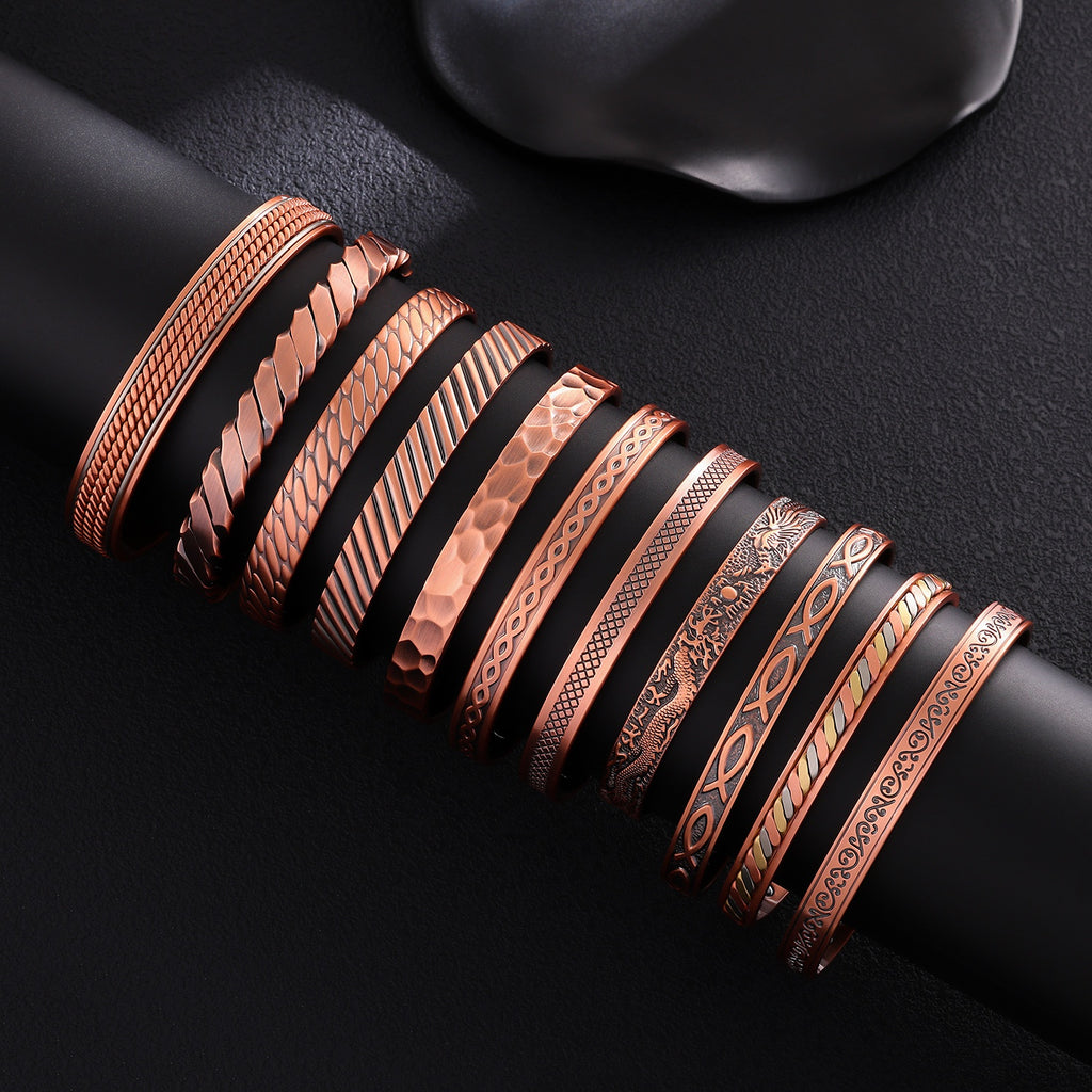 Magnetisches Kupferarmband im Antik-Stil