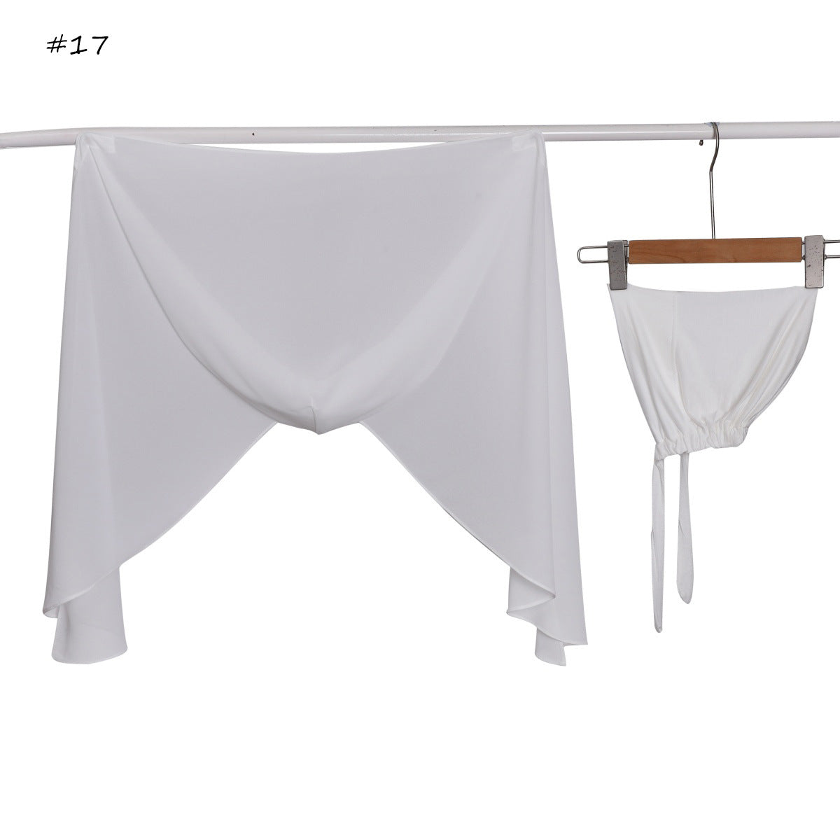 Chiffon-Schal-Set mit Kapuze – Bild 17 | LuxeStyle