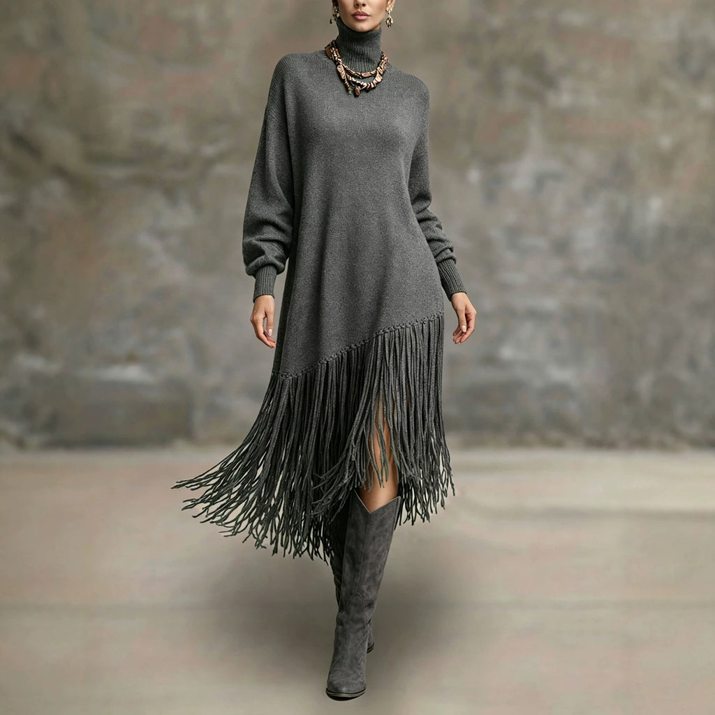 Langes Quasten-Kleid