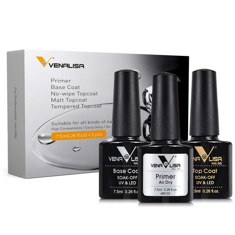 Nagellack-Set: Base, Matt & Glanz