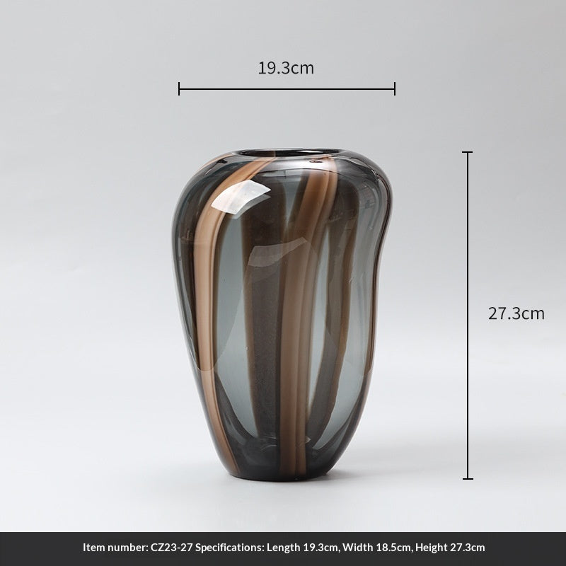 Gestreifte Hydroponik-Vase aus Glas – Bild 8 | LuxeStyle