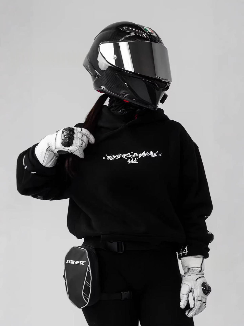 Noctilucent 3D Digital Print Street Motorrad-Top