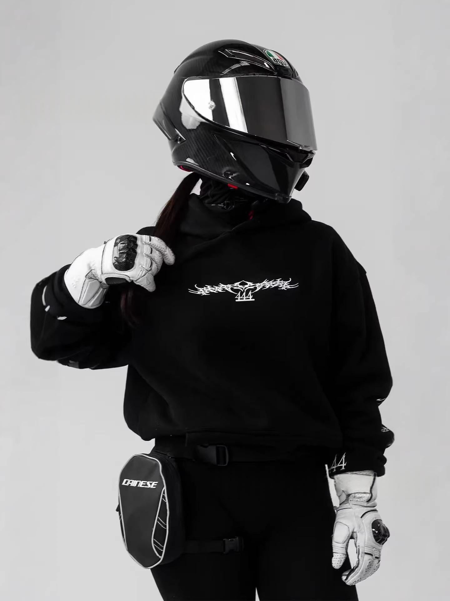 Noctilucent 3D Digital Print Street Motorrad-Top