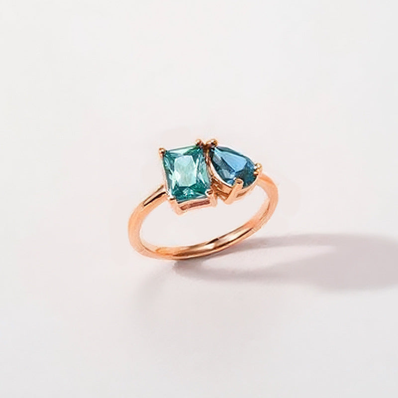 Minimalistischer Geburtsstein-Ring