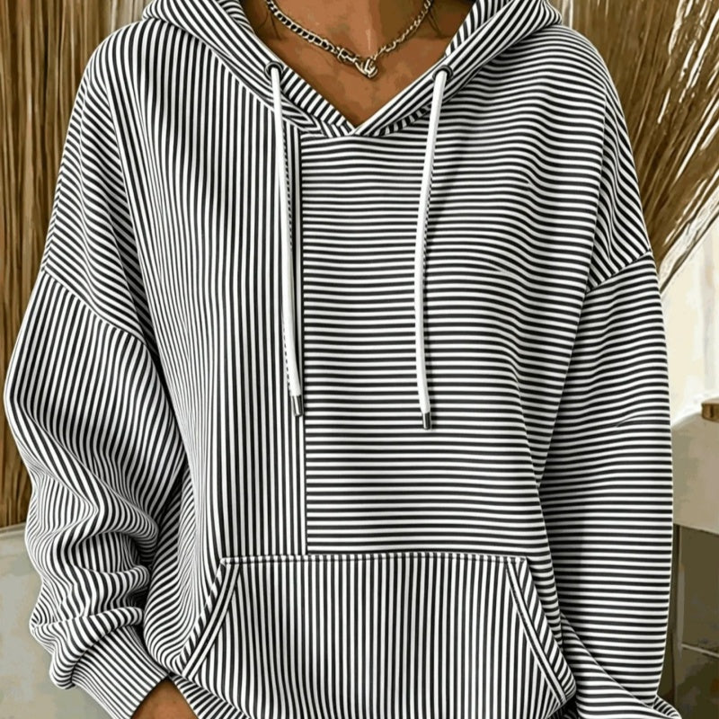 Damen Sweat Hoodie mit Kapuze und Tasche