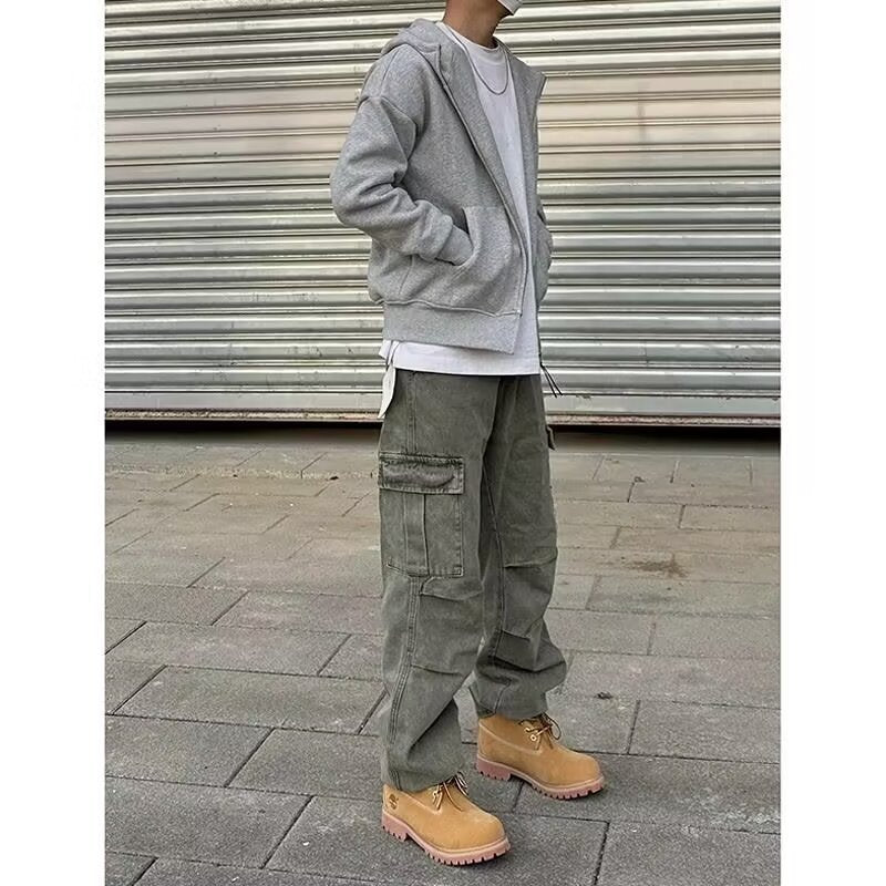Retro Loose Straight Denimhosen