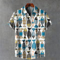 Bambus-Cotton Shirt mit maritimen Druck – Bild 10 | LuxeStyle