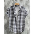Herren Kurzarmhemd mit modischem Print – Bild 1 | LuxeStyle