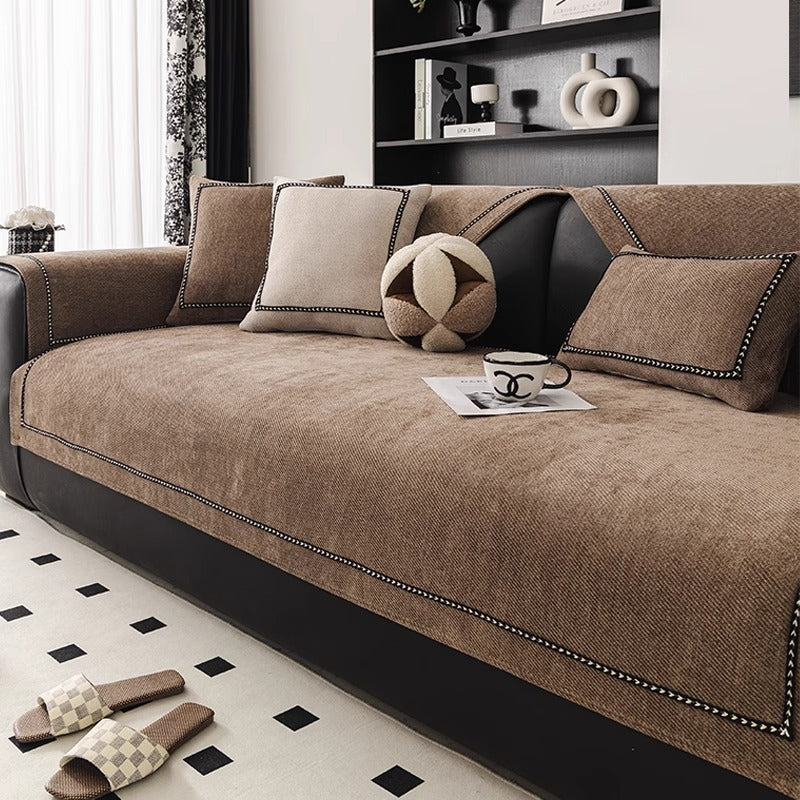 Chenille Anti-Rutsch Sofa-Schonbezug