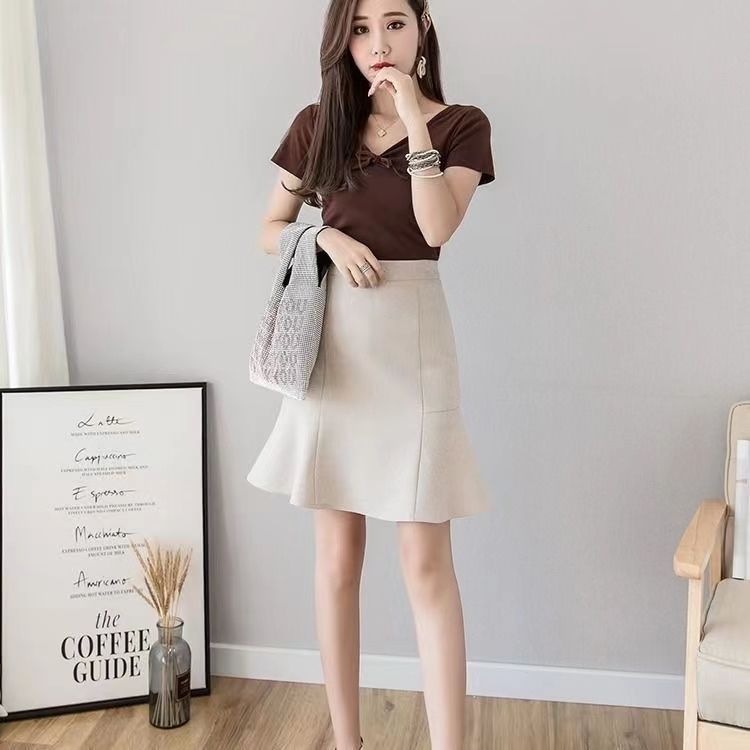 Elegantes Fishtail-Midikleid