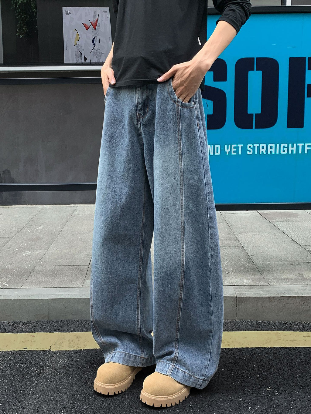 Bootcut Jeans im Retro-Stil für Herren