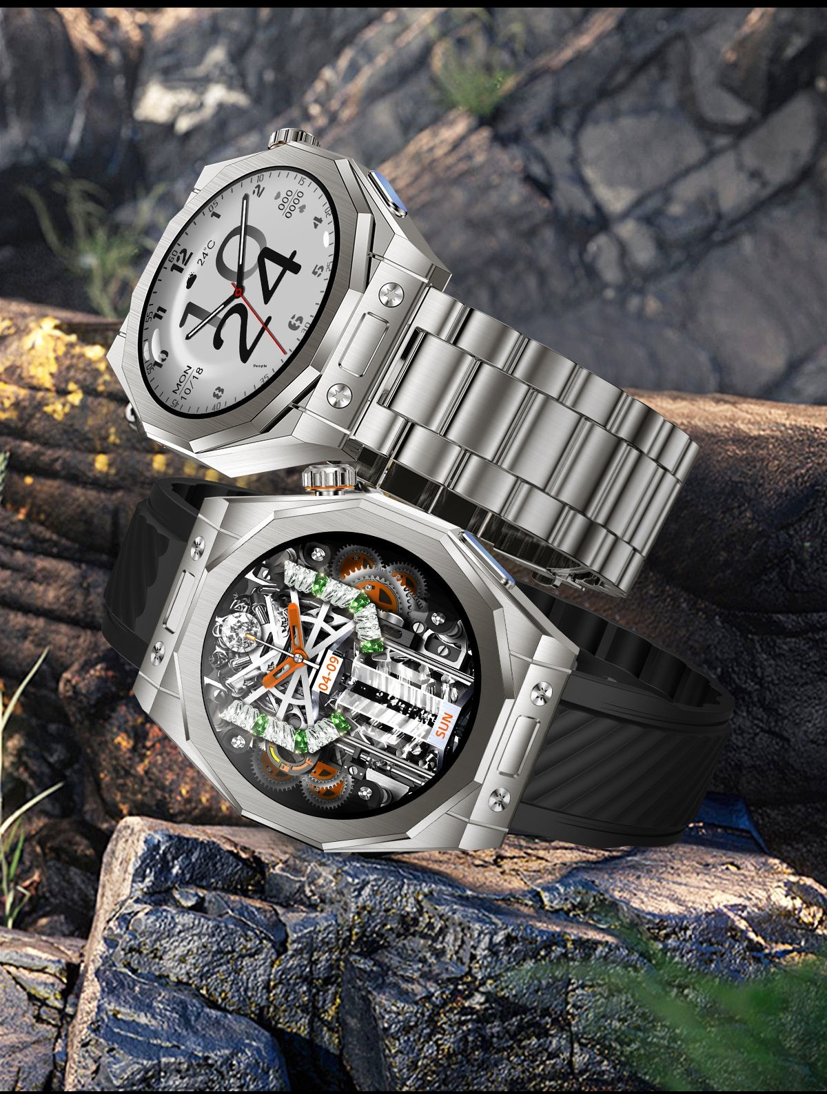 Smartwatch mit NFC und 3 Armbändern – Bild 7 | LuxeStyle