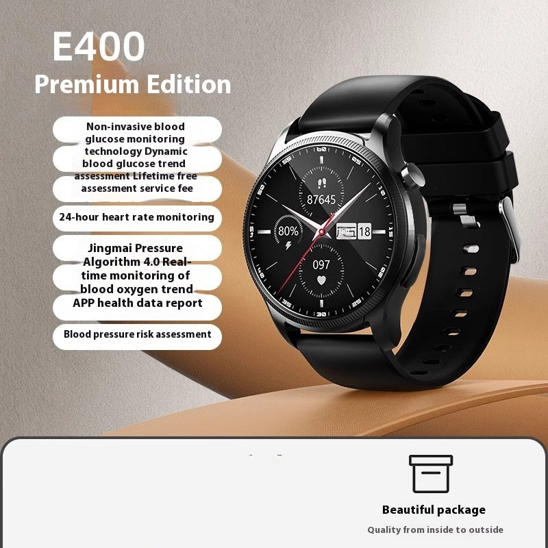 Smartwatch mit EKG, Blutdruck- und Blutzuckermessung – Ansicht 2
