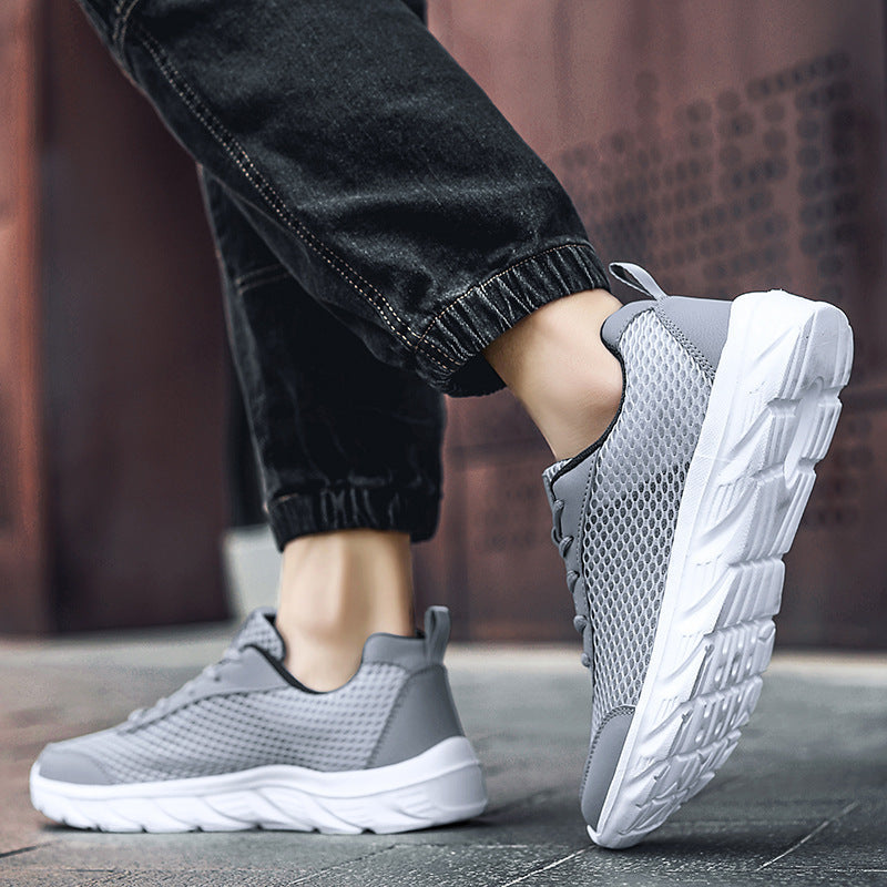 Freizeit-Sneaker mit Mesh-Einlage – Bild 6 | LuxeStyle