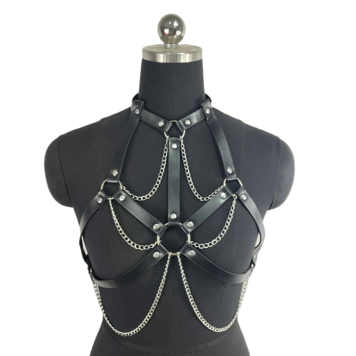 Lederriemen mit Kette für Damen