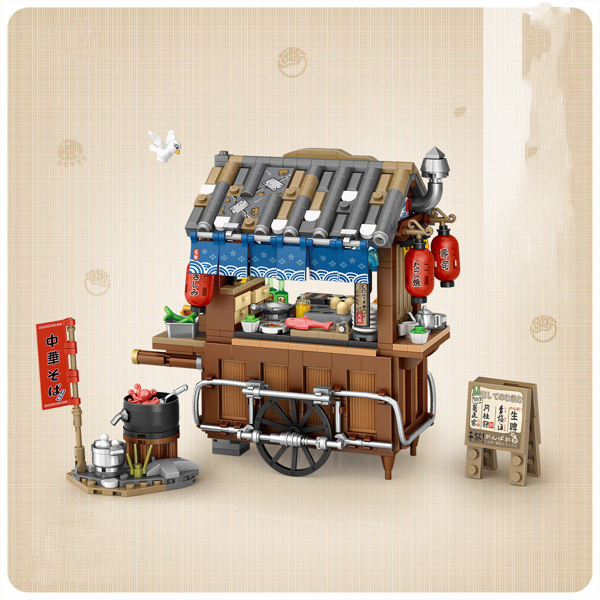 Hongkonger Imbiss-Strassenbild Puzzle-Bausteine – Bild 2 | LuxeStyle