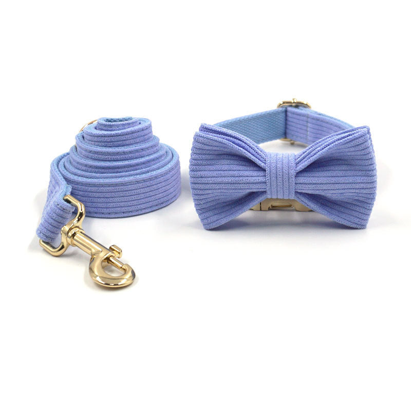 Violett Samt Halsband Leine – Bild 4 | LuxeStyle
