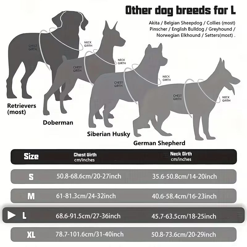 Taktisches Hundegeschirr für grosse Hunde