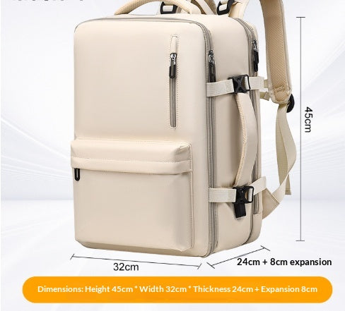 Reise-Rucksack 20–35 L mit Schuhfach – Bild 12 | LuxeStyle