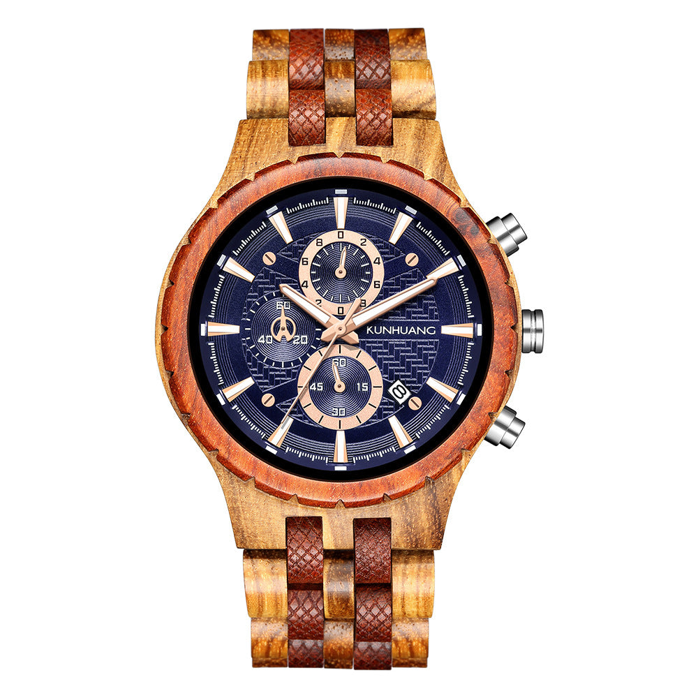 Holz-Armbanduhr für Herren