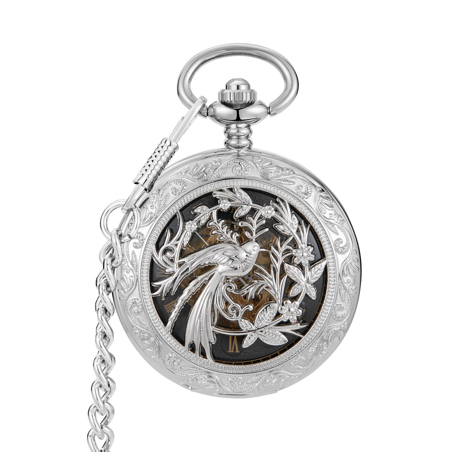 Mechanische Taschenuhr im Antik-Stil – Ansicht 4