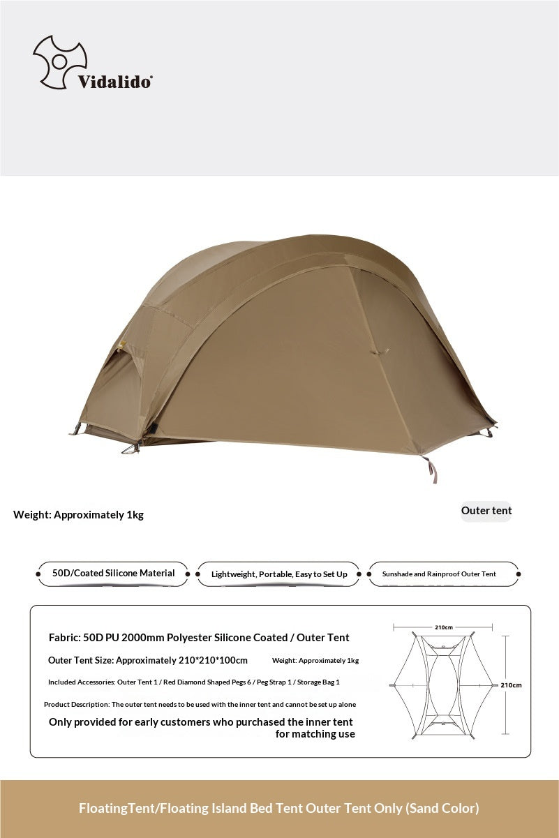 Leichtes Einzelpersonenzelt für Outdoor