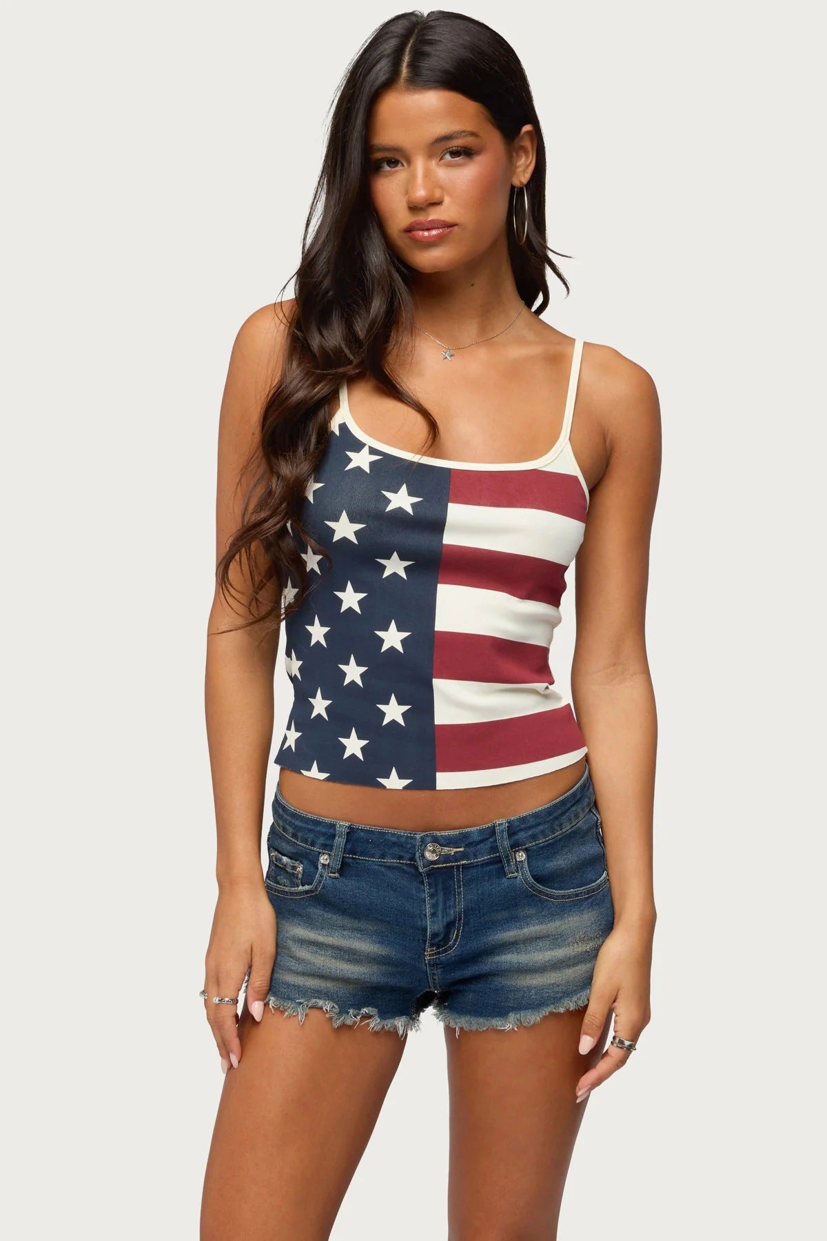 Kurzes Top im 3D-Look für Damen