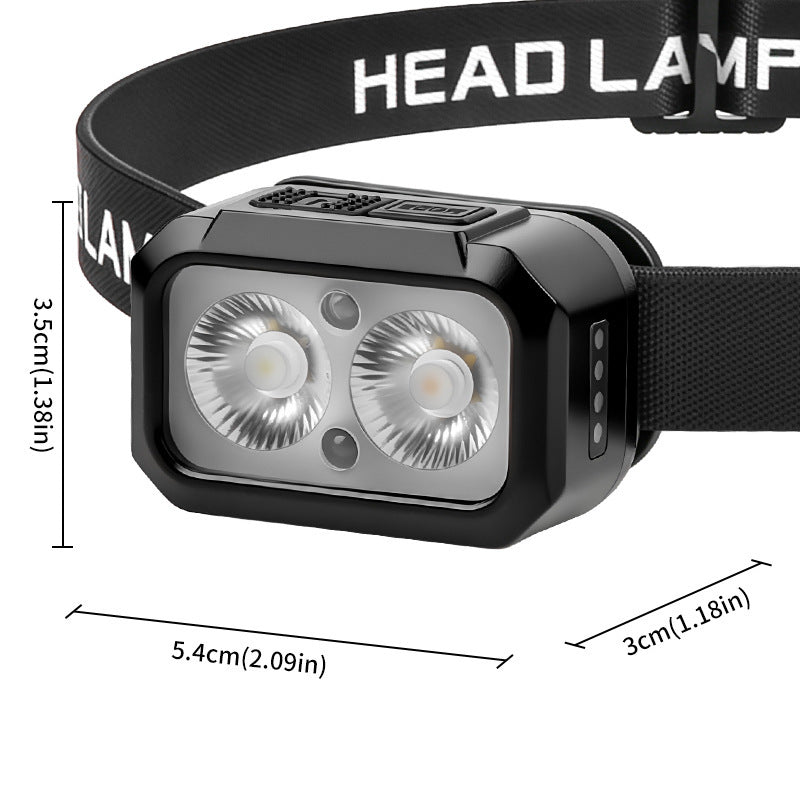 LED-Stirnlampe mit Bewegungssensor