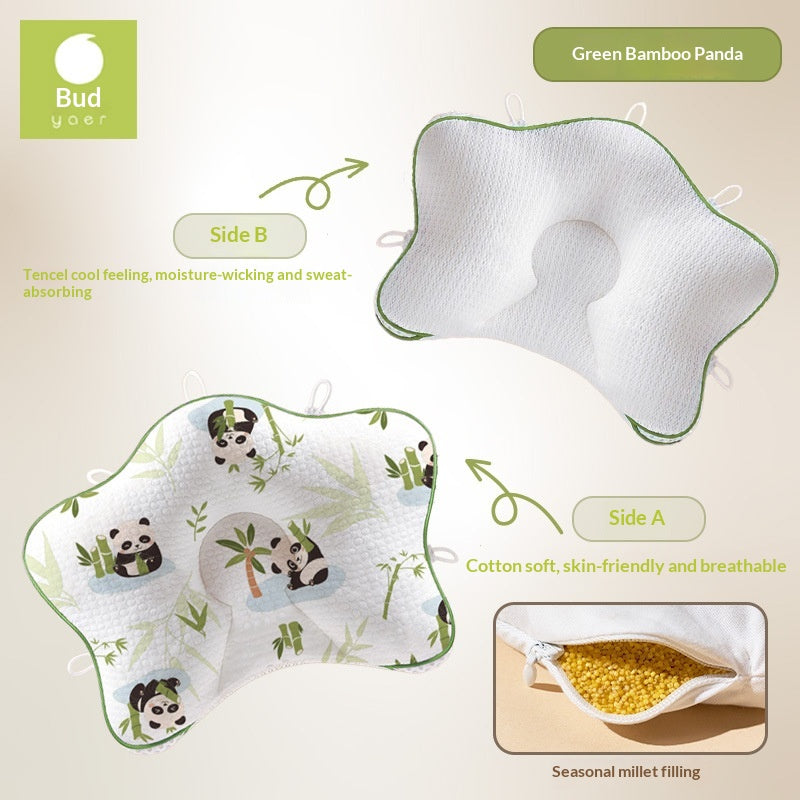 Baby-Kopfkissen mit Hirsekissen
