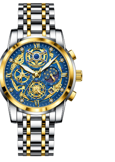 Wasserdichte Luxus-Armbanduhr mit grossem Zifferblatt