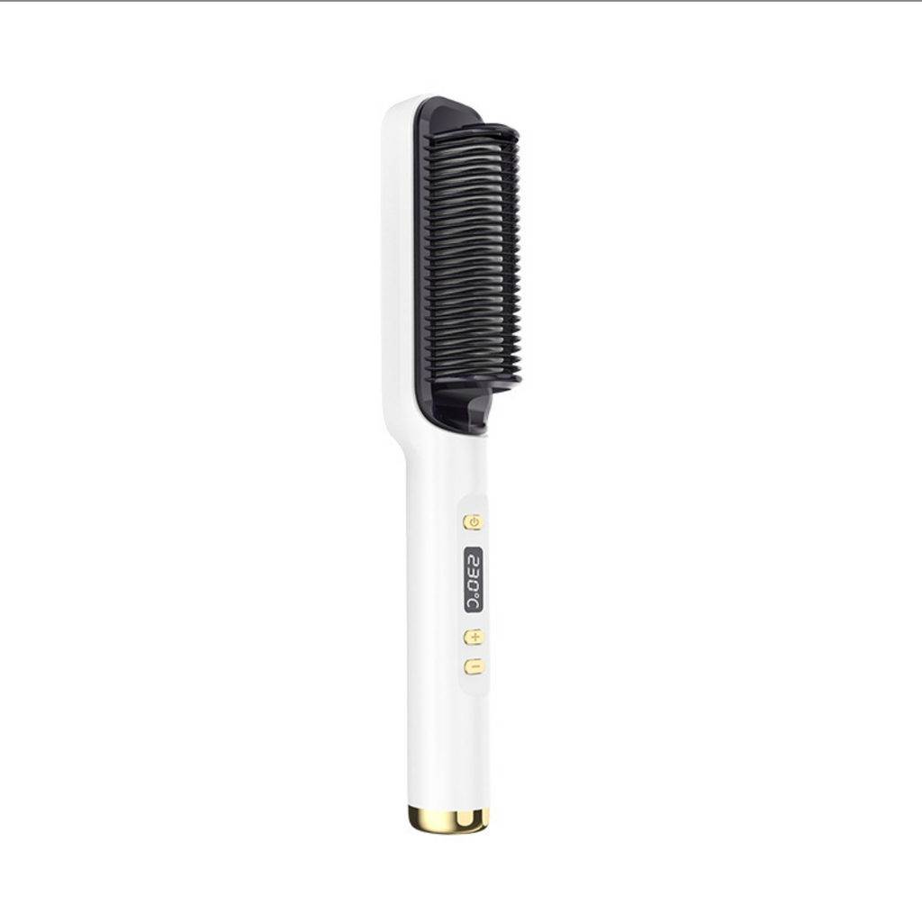 2-in-1 LCD Lockenstab mit negativen Ionen