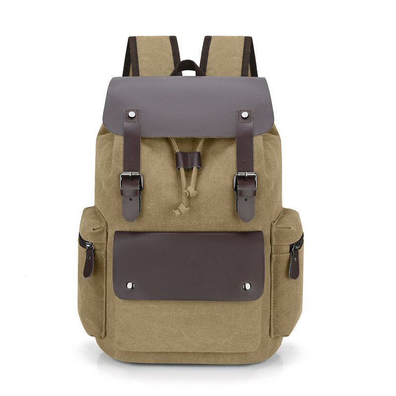 Retro Canvas Rucksack mit Kordelzug – Bild 11 | LuxeStyle