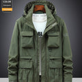 Weite Outdoor-Jacke mit Hut