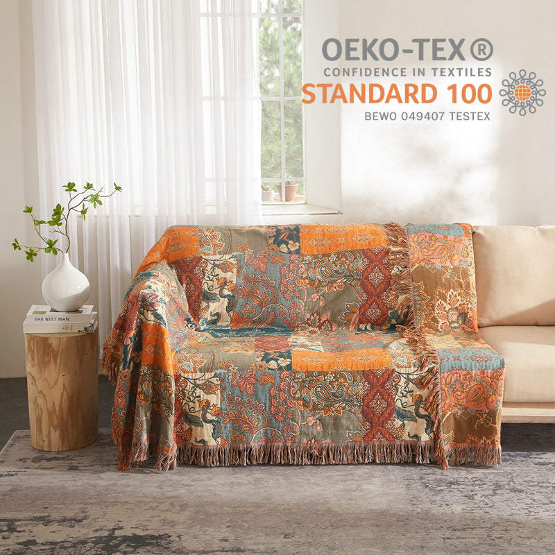 Boho-Muster-Decke