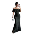 Elegantes Off-Shoulder Spitzenkleid mit Volants – Bild 1 | LuxeStyle