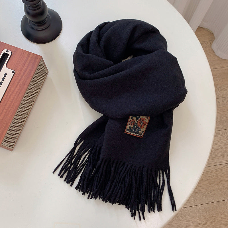 Vielseitiger warmer Schal aus Faux-Kaschmir