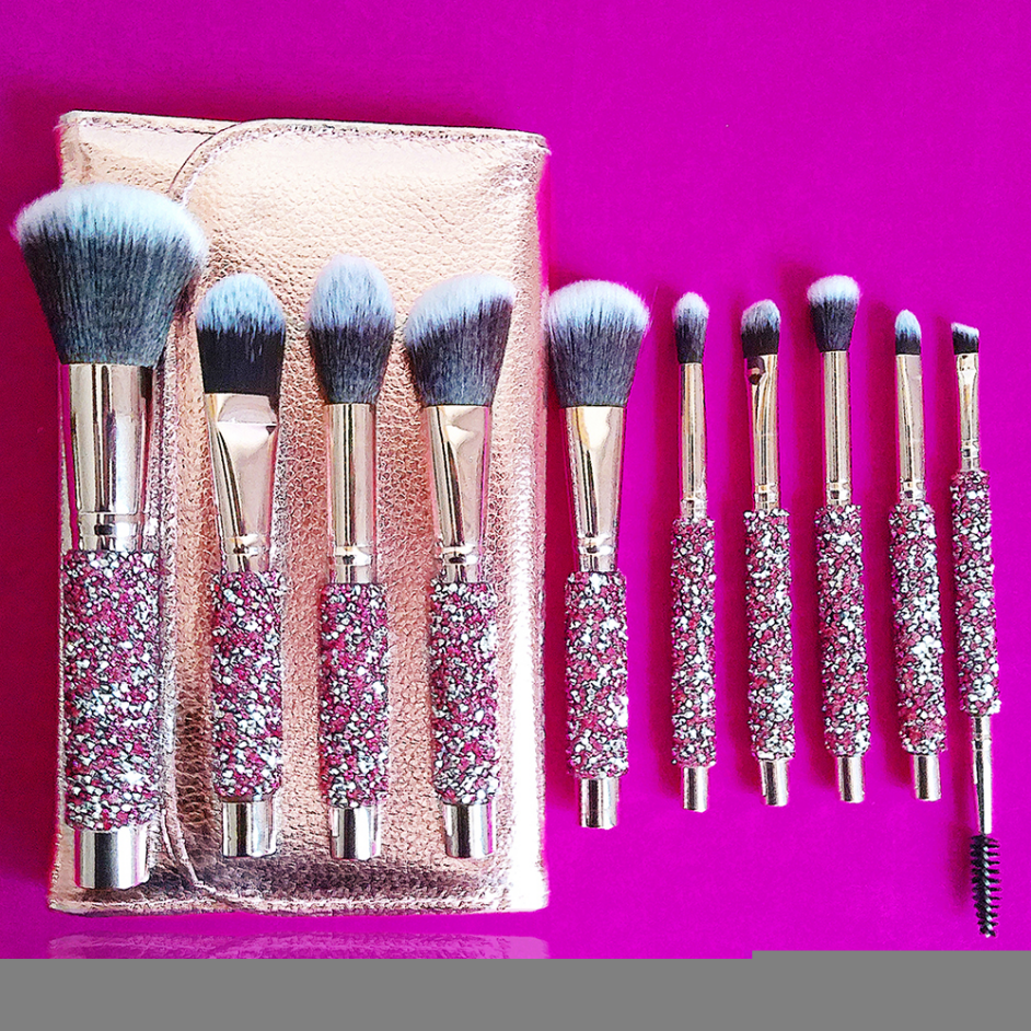 10-in-1 Diamant-Make-up-Pinsel-Set