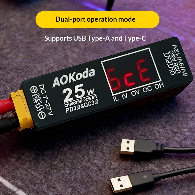 Drohnen-Akku-Ladegerät mit USB-Adapter