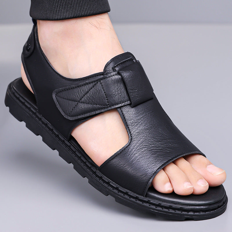 Herren Freizeit-Sandalen aus Kunstleder