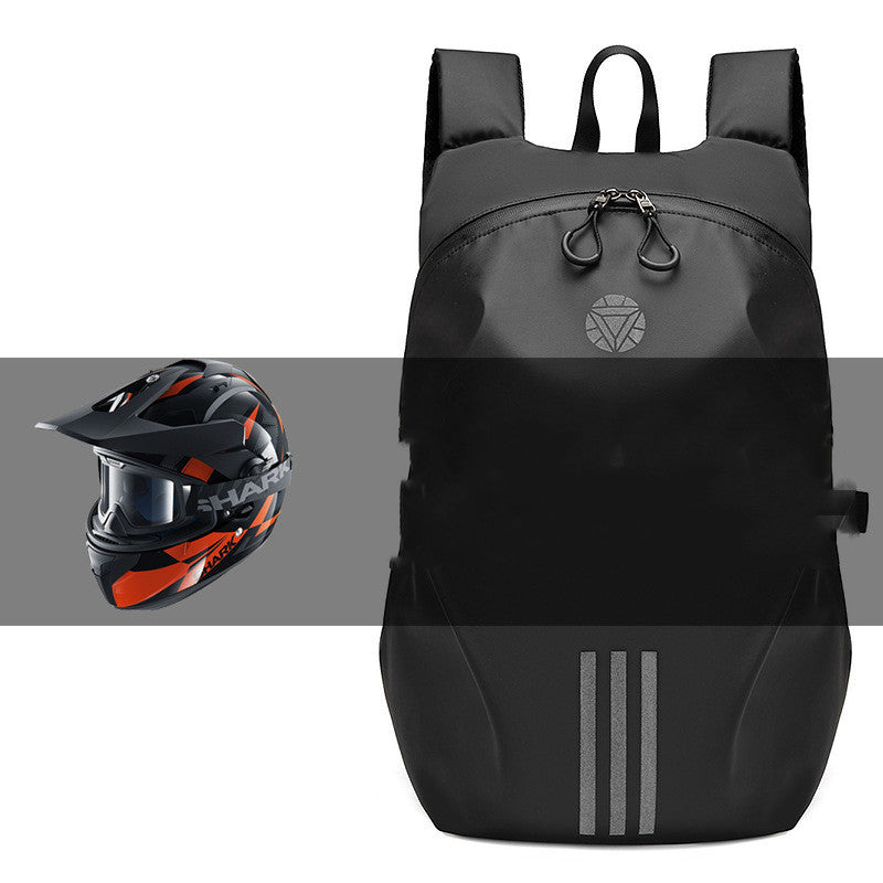 Wasserdichter Motorrad-Rucksack mit Helmbeutel | LuxeStyle