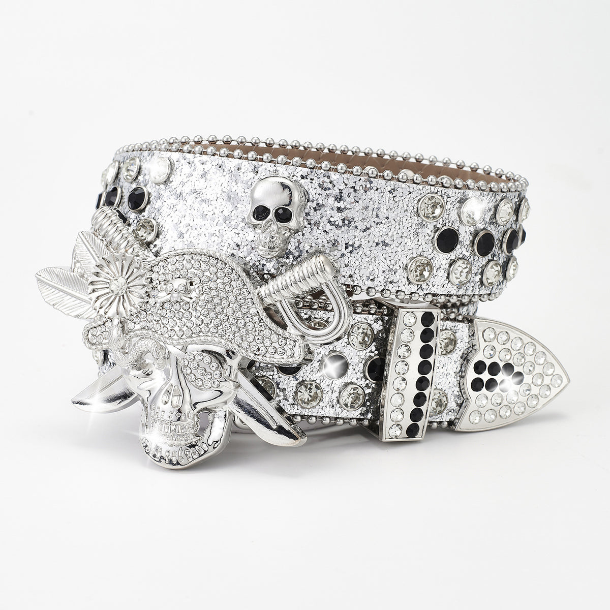 Gürtel mit Strass und Dornschliesse – Bild 2 | LuxeStyle