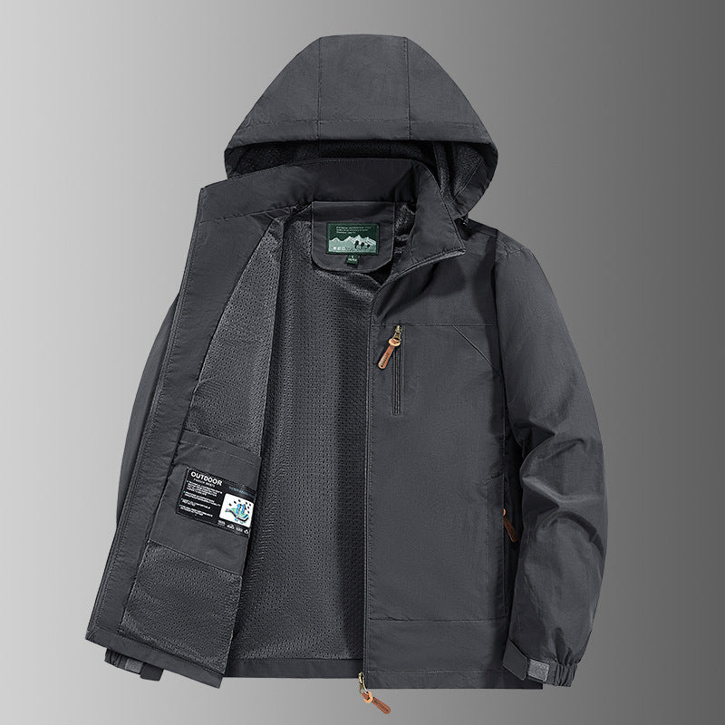 Winddichte Kapuzenjacke für Herren