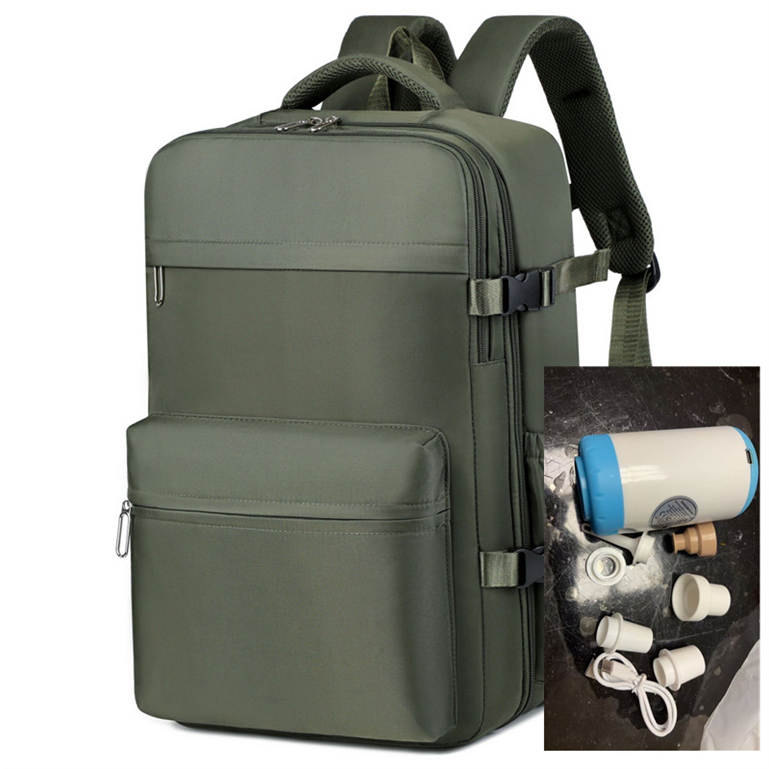 Business Rucksack mit Vakuum-Kompressionsbeutel – Ansicht 3