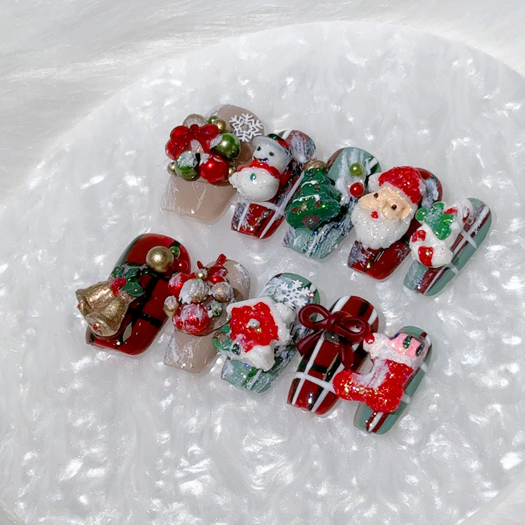 Weihnachts-Press-On Nägel zum Ablösen – Bild 3 | LuxeStyle