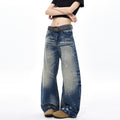 Retro Tinten-Denim Herrenjeans
